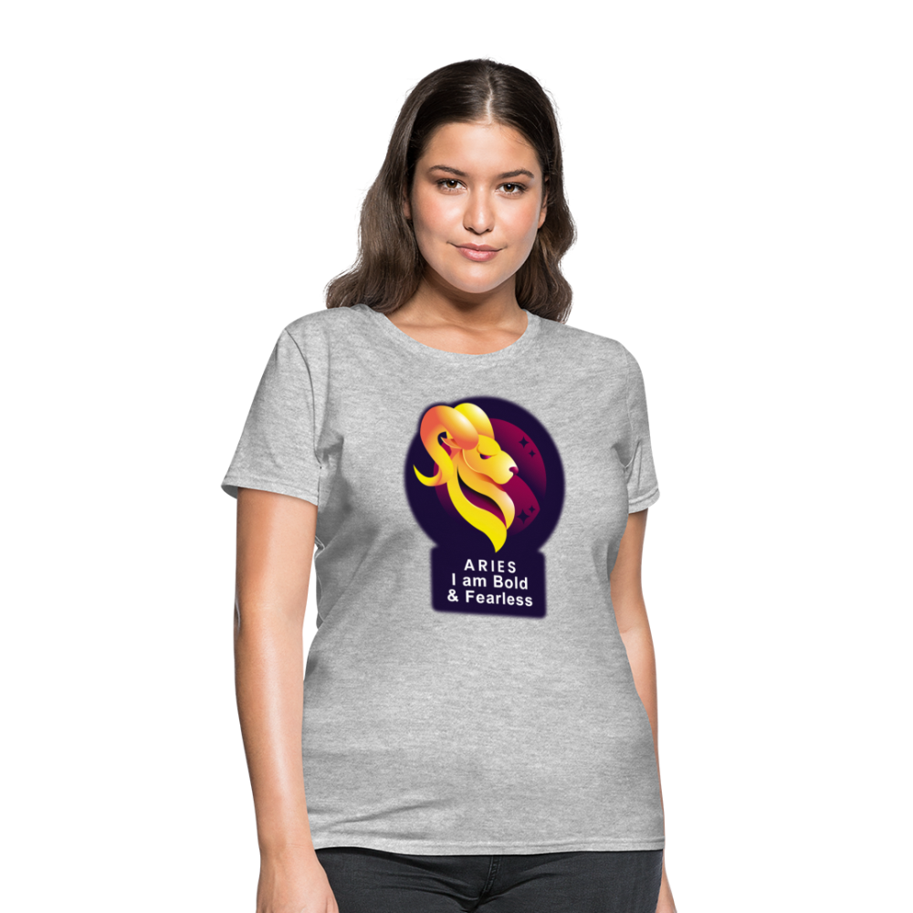 Women's Glow Aries T-Shirt - heather gray