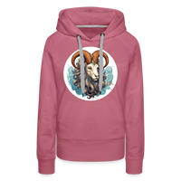 Thumbnail for Women’s Symbol Capricorn Premium Hoodie - mauve