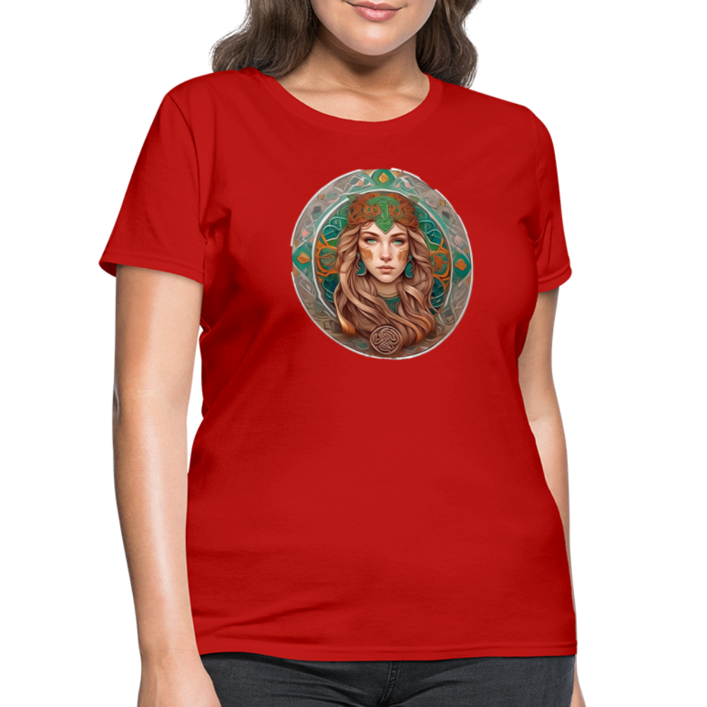 Women's Mythical Virgo T-Shirt - red