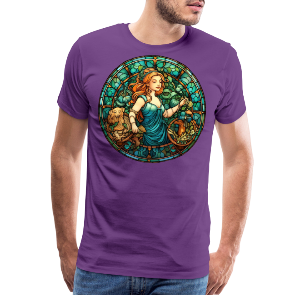 Men's Mosaic Virgo Premium T-Shirt - purple