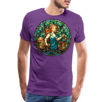 Thumbnail for Men's Mosaic Virgo Premium T-Shirt - purple