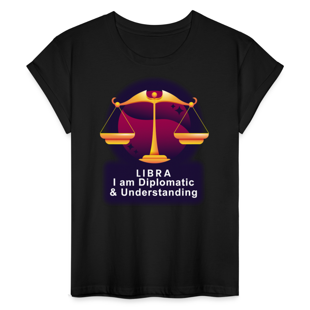 Women's Glow Libra Relaxed Fit T-Shirt - black