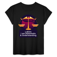 Thumbnail for Women's Glow Libra Relaxed Fit T-Shirt - black