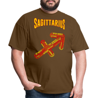 Thumbnail for Men's Power Words Sagittarius Classic T-Shirt - brown