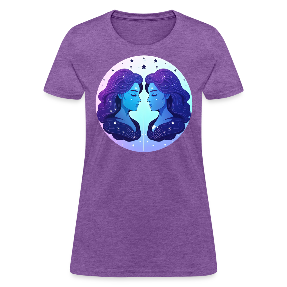 Women's Magic Gemini T-Shirt - purple heather