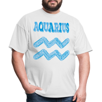 Thumbnail for Men's Power Words Aquarius Classic T-Shirt - white