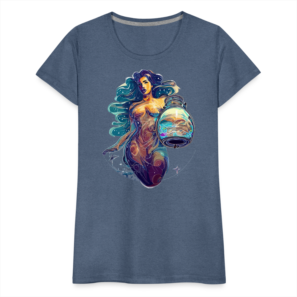 Women’s Mythical Aquarius Premium T-Shirt - heather blue