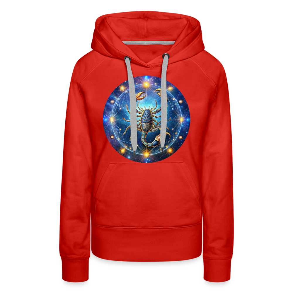 Women’s Symbol Scorpio Premium Hoodie - red