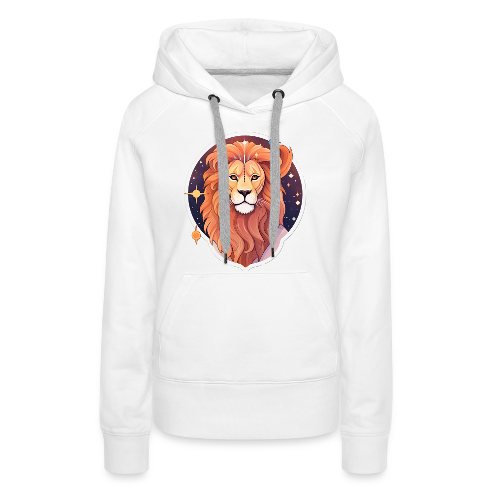 Women’s Symbol Leo Premium Hoodie - white