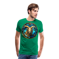 Thumbnail for Men's Mosaic Capricorn Premium T-Shirt - kelly green