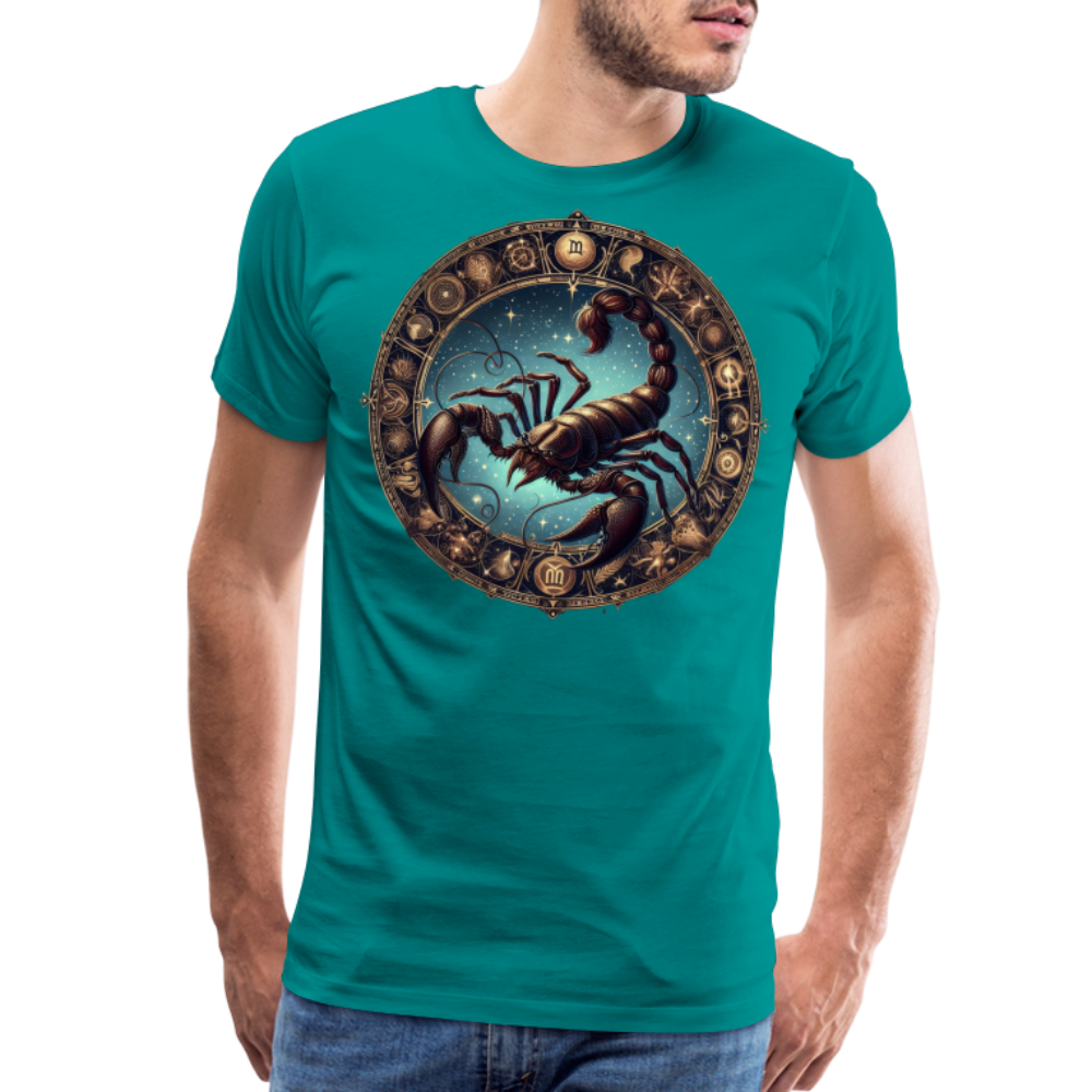 Men's Mythical Scorpio Premium T-Shirt - teal