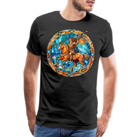 Thumbnail for Men's Mosaic Sagittarius Premium T-Shirt - black