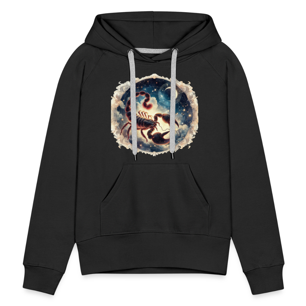 Women’s Mythical Scorpio Premium Hoodie - black