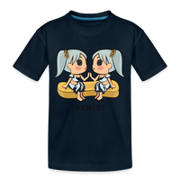 Thumbnail for Kid’s Sweet Astro Gemini Premium Organic T-Shirt - deep navy