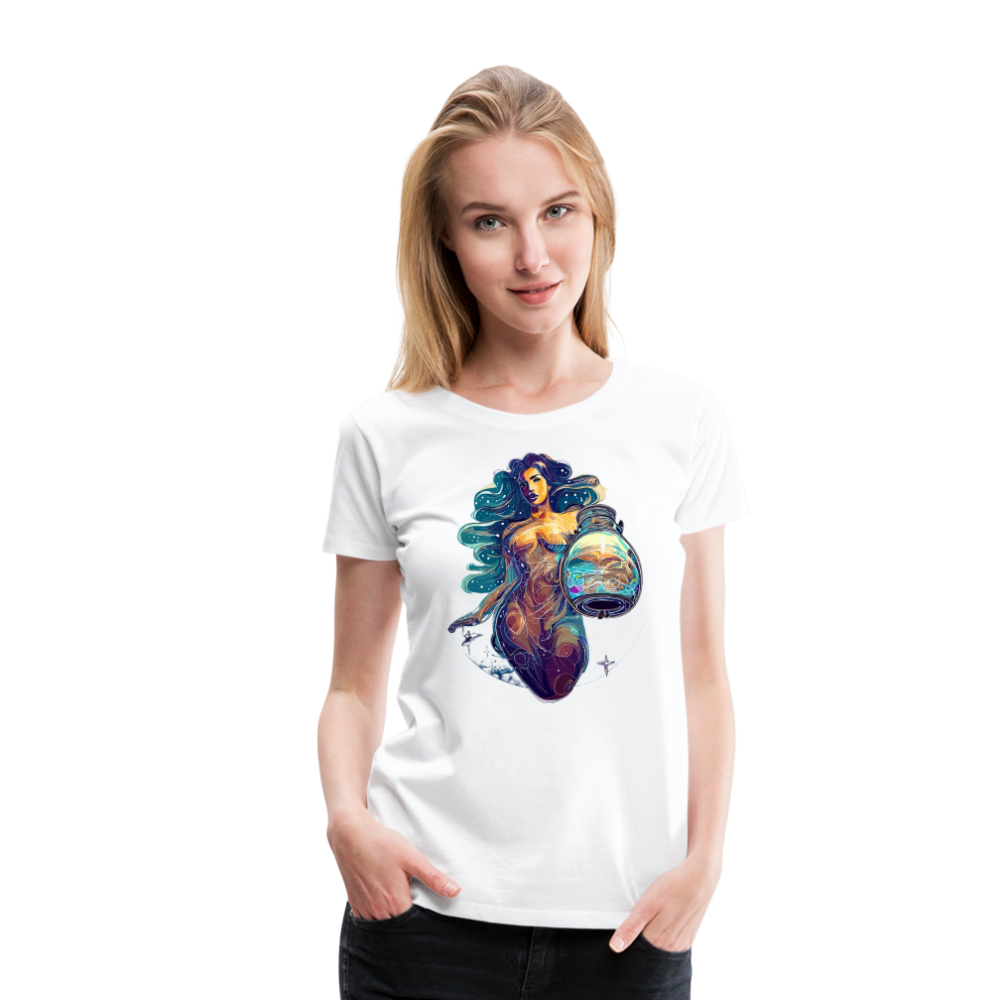 Women’s Mythical Aquarius Premium T-Shirt - white