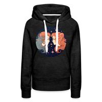 Thumbnail for Women’s Mystic Gemini Premium Hoodie - charcoal grey