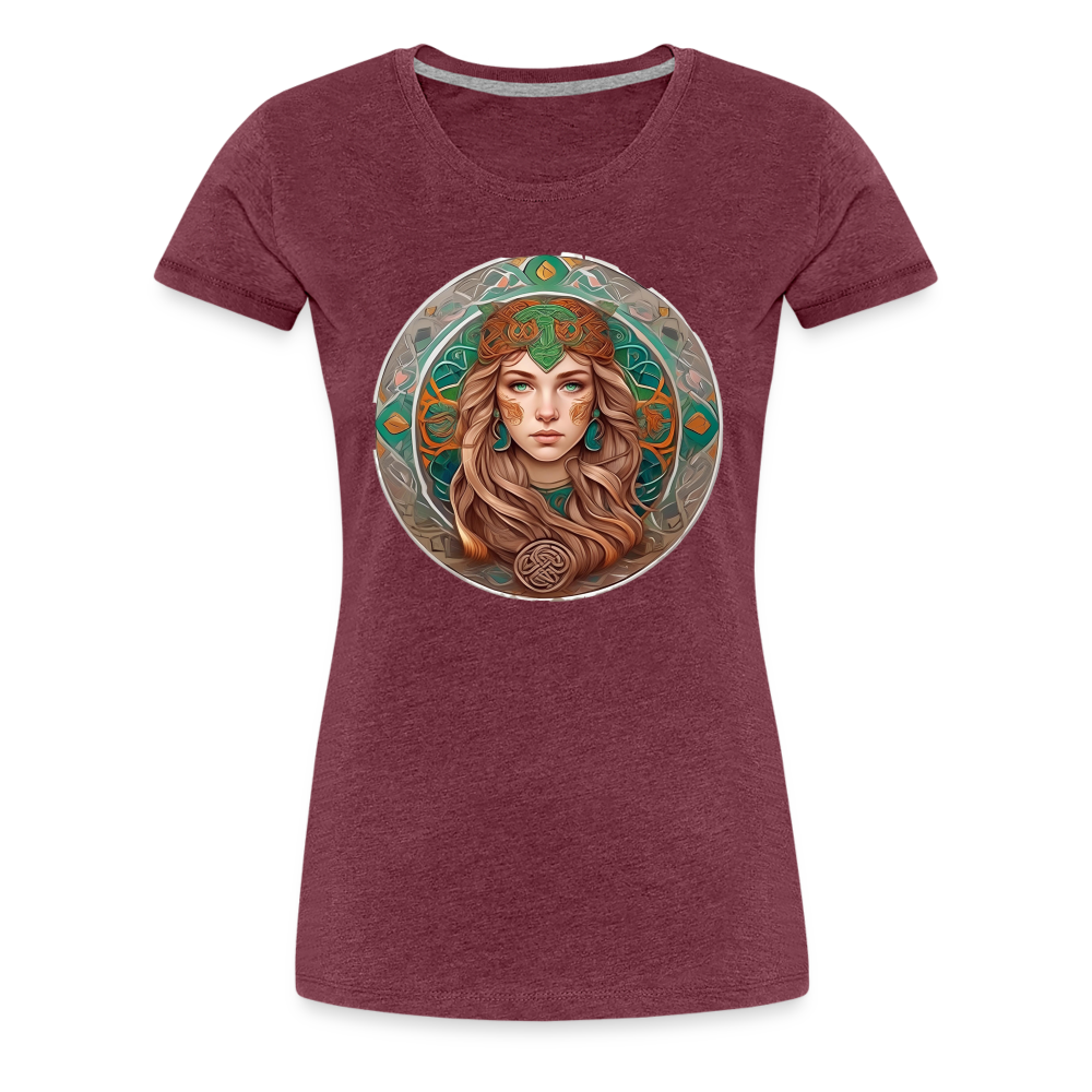 Women’s Mythical Virgo Premium T-Shirt - heather burgundy