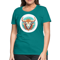 Thumbnail for Women’s Symbol Taurus Premium T-Shirt - teal