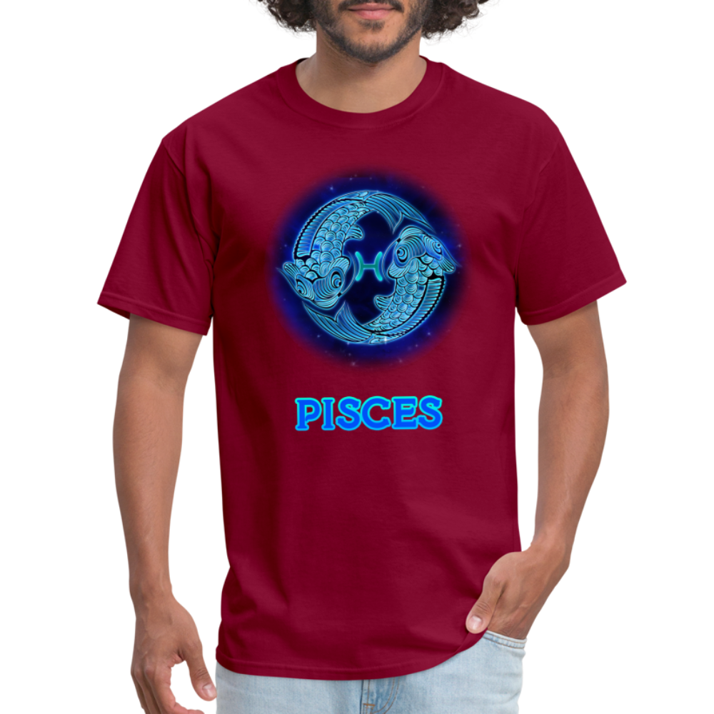 Men's Stellar Pisces Classic T-Shirt - burgundy