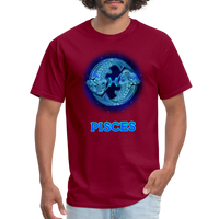 Thumbnail for Men's Stellar Pisces Classic T-Shirt - burgundy