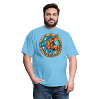 Thumbnail for Men's Mosaic Sagittarius Classic T-Shirt - aquatic blue