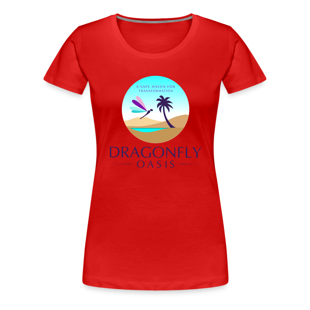 Women's Dragonfly Oasis V.1 Premium T-Shirt - red