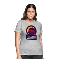 Thumbnail for Women's Glow Sagittarius T-Shirt - heather gray