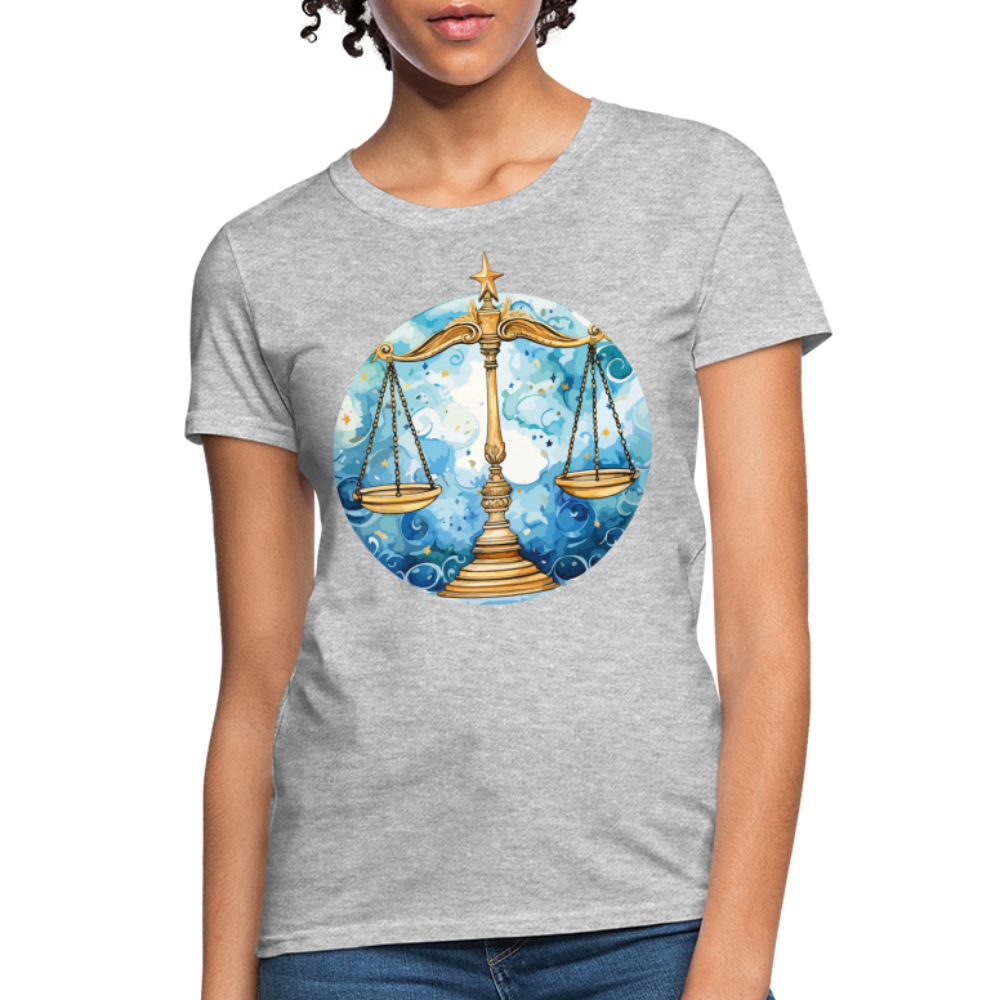 Women's Mythical Libra T-Shirt - heather gray