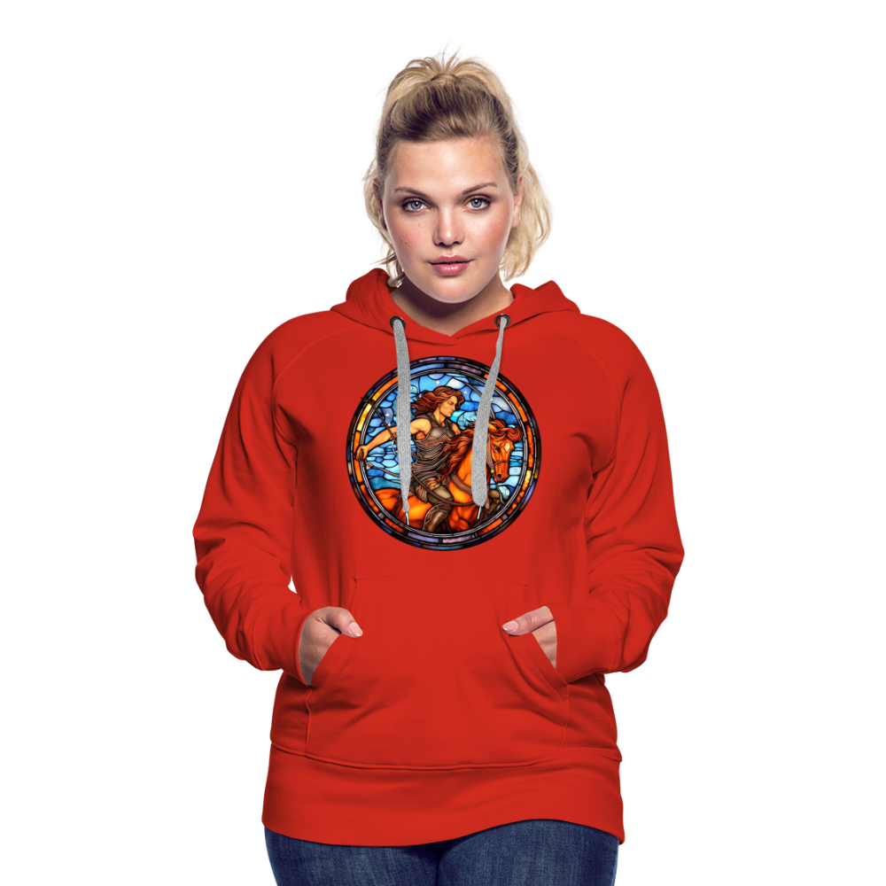 Women’s Mosaic Sagittarius Premium Hoodie - red