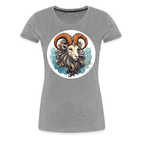 Thumbnail for Women’s Symbol Capricorn Premium T-Shirt - heather gray