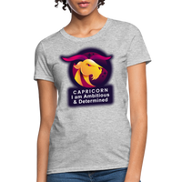 Thumbnail for Women's Glow Capricorn T-Shirt - heather gray