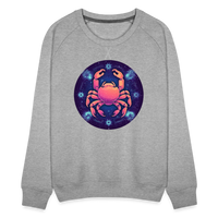 Thumbnail for Women’s Magic Cancer Premium Sweatshirt - heather grey