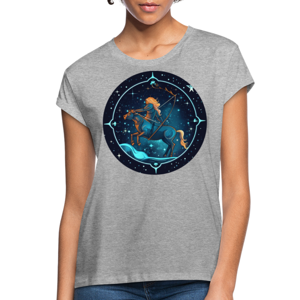 Women's Magic Sagittarius Relaxed Fit T-Shirt - heather gray