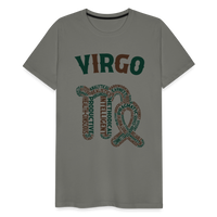 Thumbnail for Men's Power Words Virgo Premium T-Shirt - asphalt gray