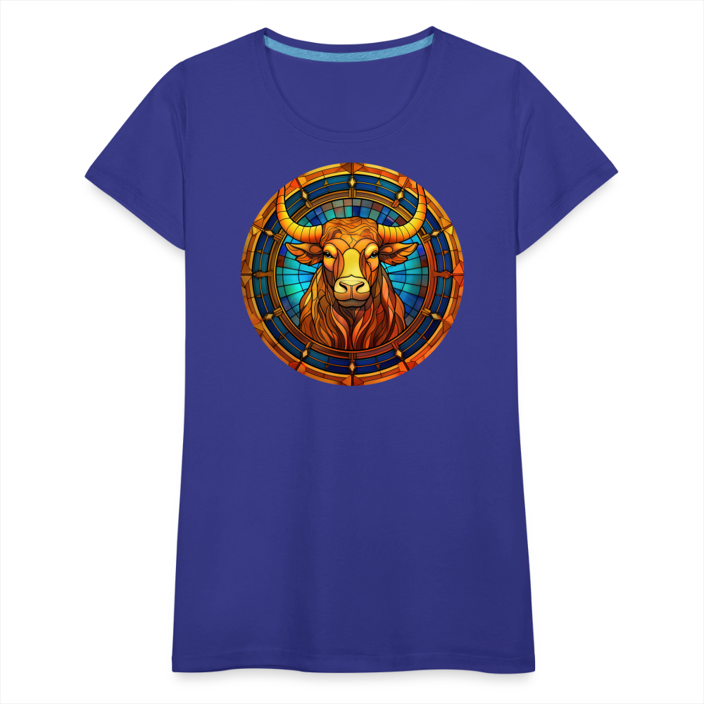 Women’s Mosaic Taurus Premium T-Shirt - royal blue