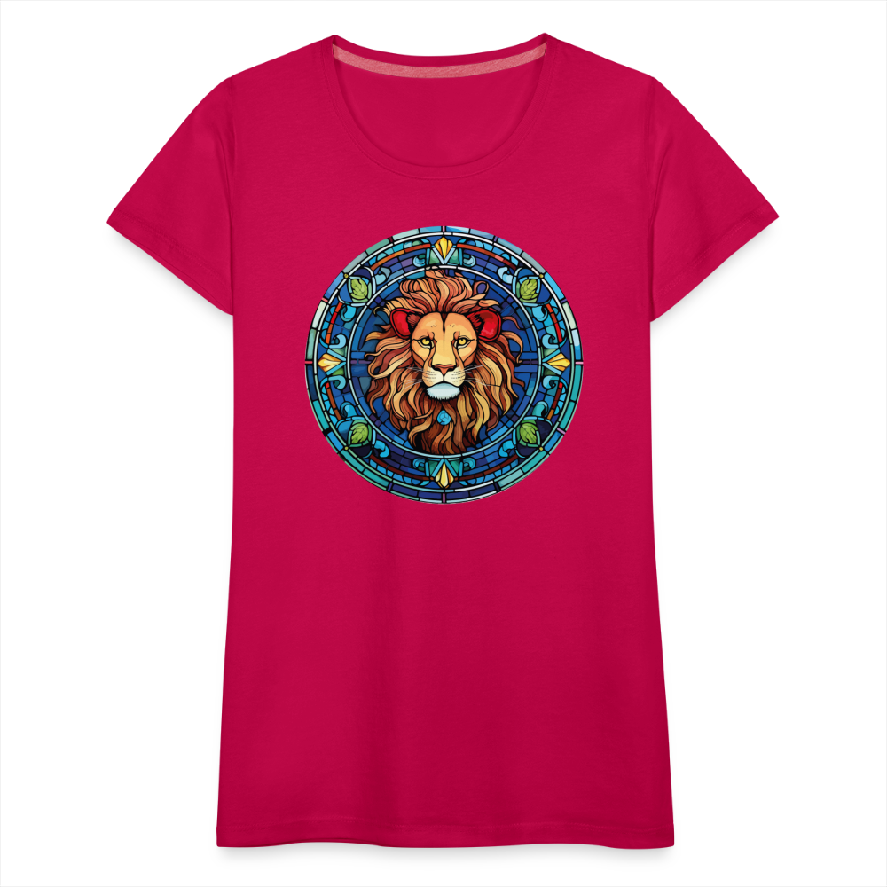 Women's Mosaic Leo Premium T-Shirt - dark pink