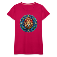 Thumbnail for Women's Mosaic Leo Premium T-Shirt - dark pink