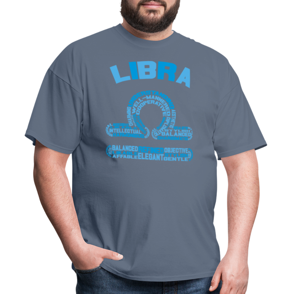 Men's Power Words Libra Classic T-Shirt - denim