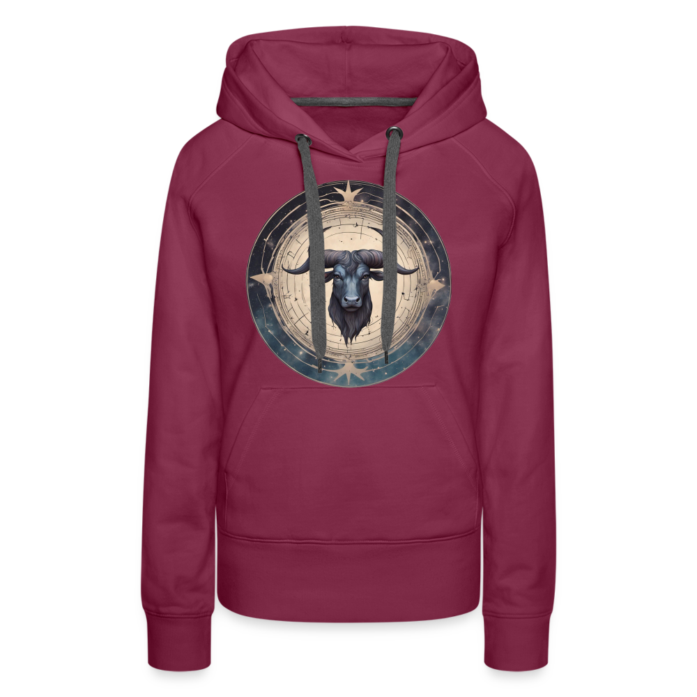 Women’s Mythical Taurus Premium Hoodie - burgundy