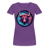 Thumbnail for Women’s Mystic Taurus Premium T-Shirt - purple