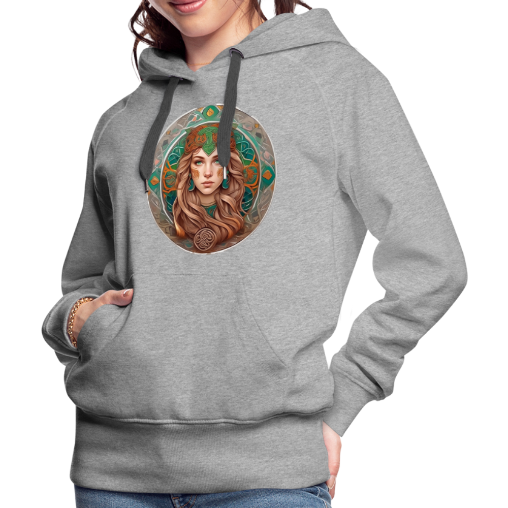 Women’s Mythical Virgo Premium Hoodie - heather grey