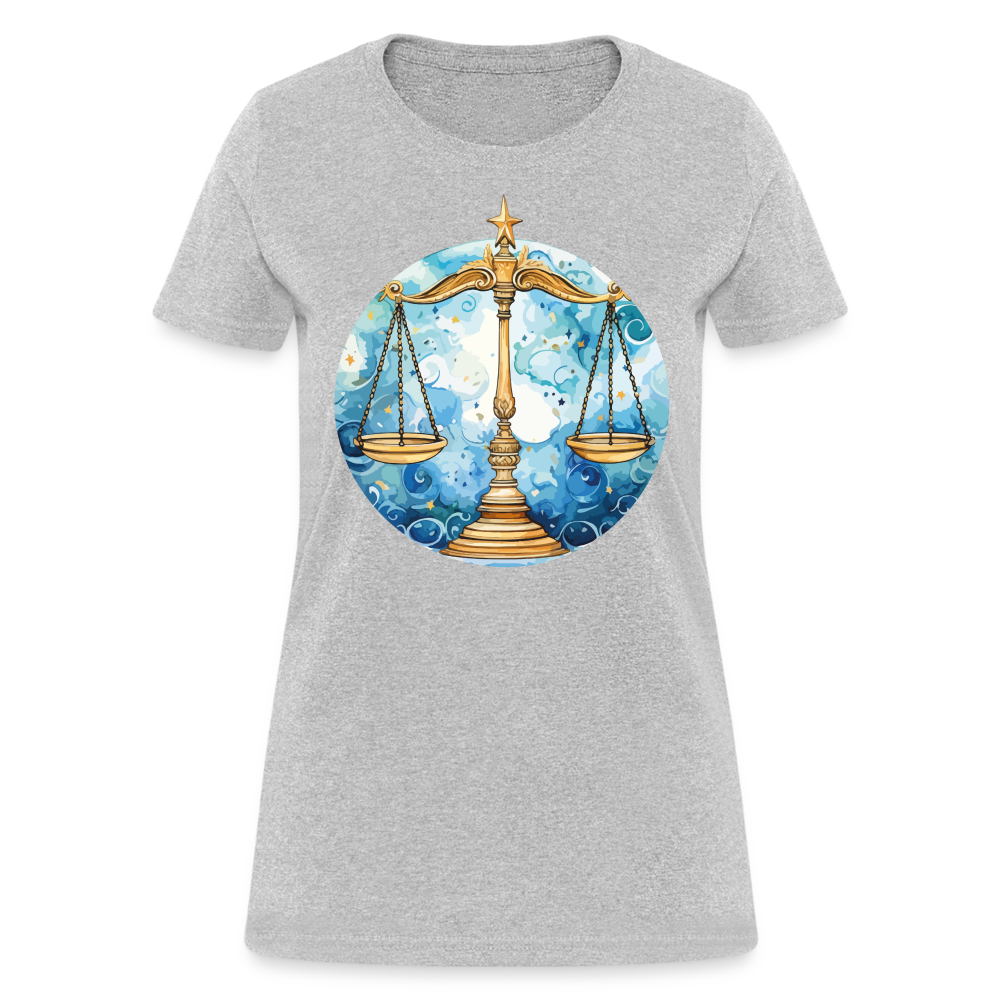 Women's Mythical Libra T-Shirt - heather gray