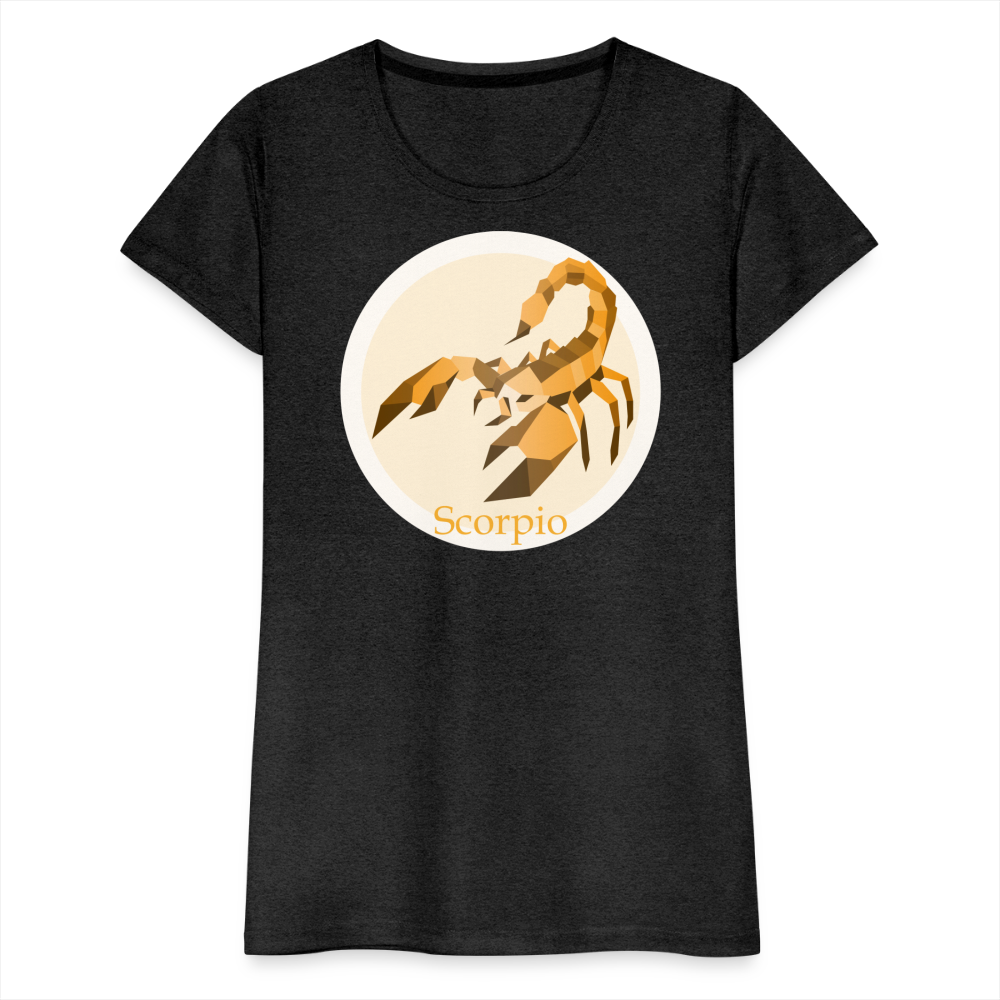 Women’s Mosaic Scorpio Premium T-Shirt - charcoal grey