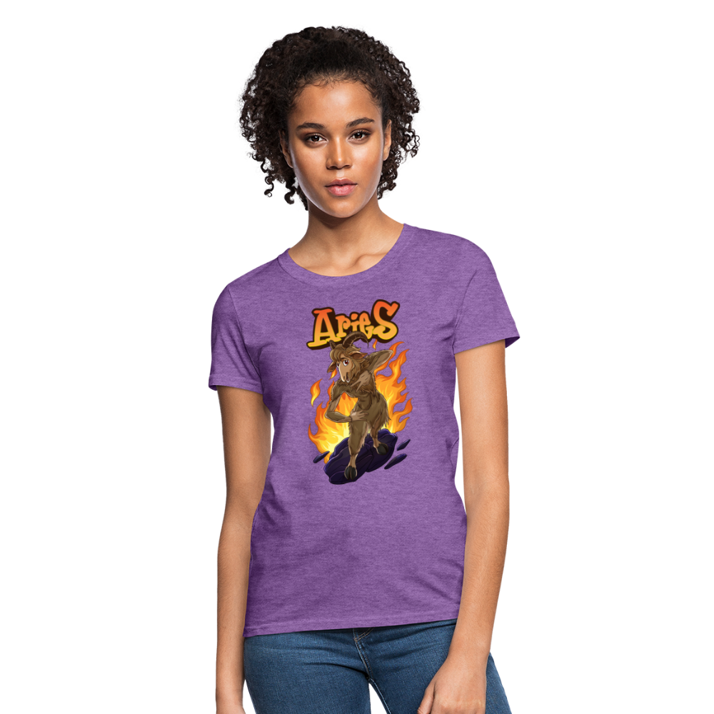 Women's Aries Narihndrab T-Shirt - purple heather