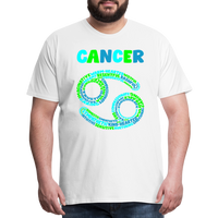 Thumbnail for Men's Power Words Cancer Premium T-Shirt - white