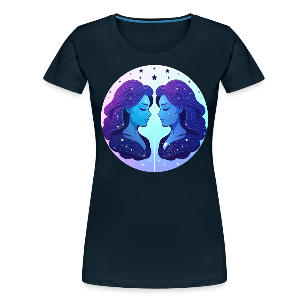 Women’s Magic Gemini Premium T-Shirt - deep navy