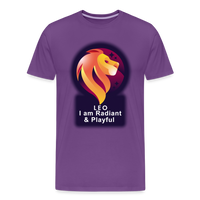 Thumbnail for Men's Glow Leo Premium T-Shirt - purple