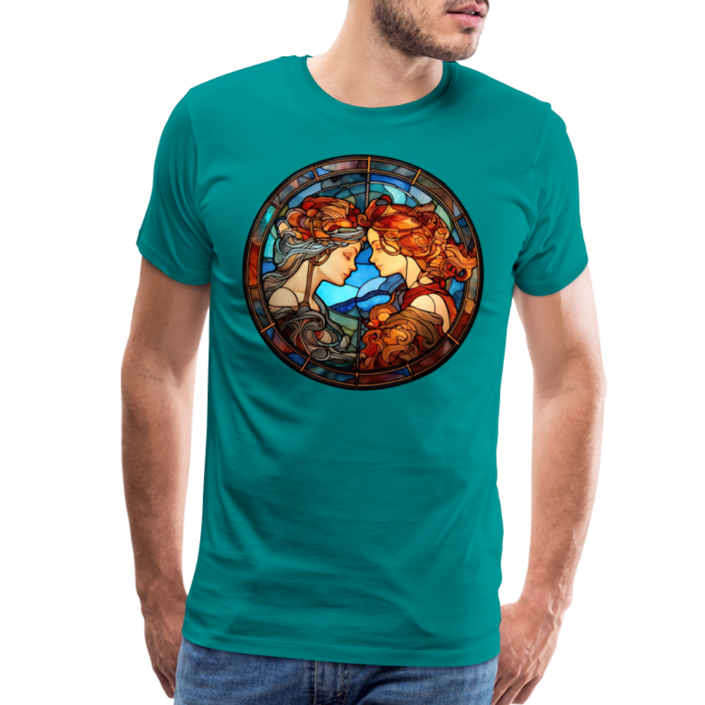 Men's Mosaic Gemini Premium T-Shirt - teal