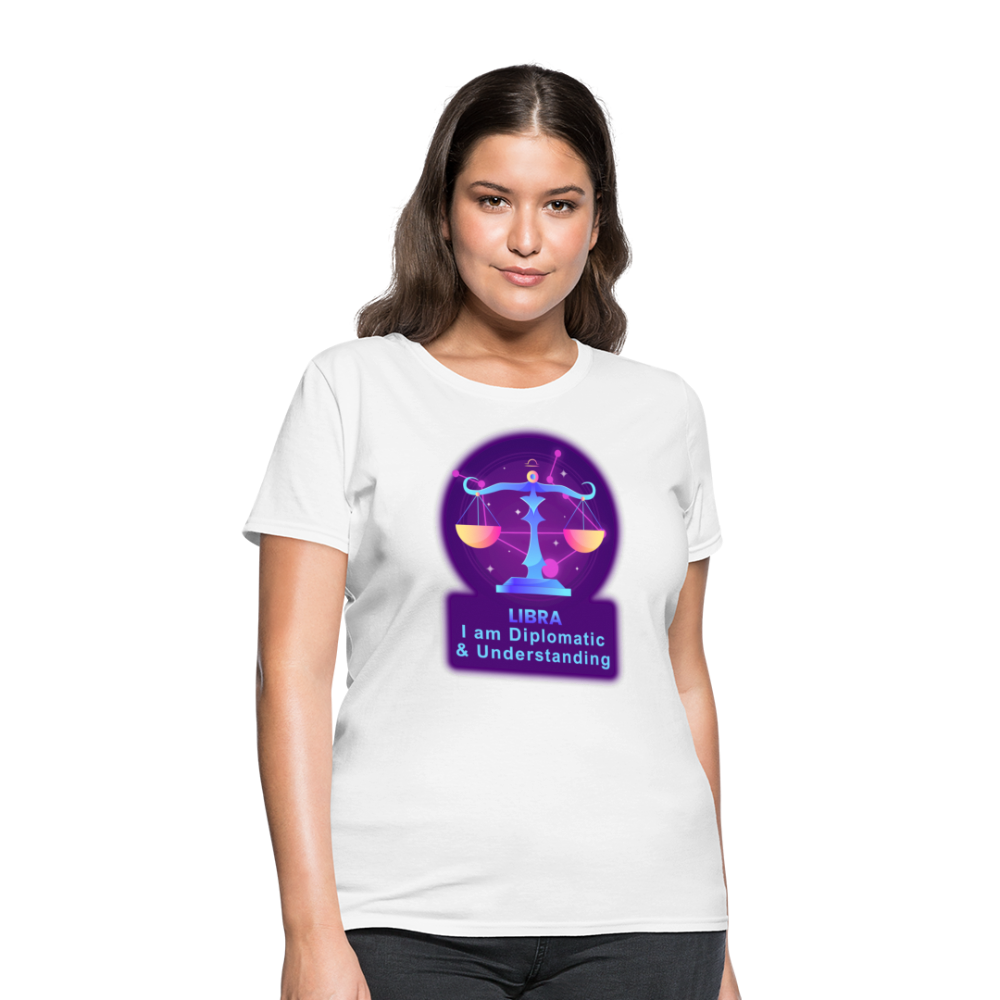 Women's Neon Libra T-Shirt - white