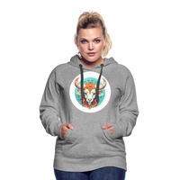 Thumbnail for Women’s Symbol Taurus Premium Hoodie - heather grey